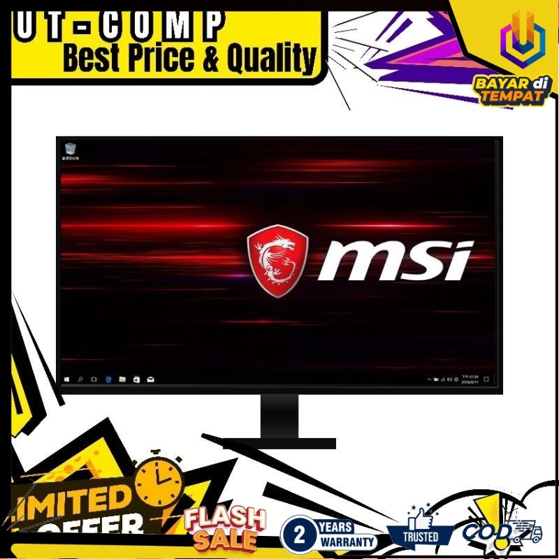 Monitor LED LCD 16" 19" 20" 22" 24" | Bekas Siap Pakai | Merk Random