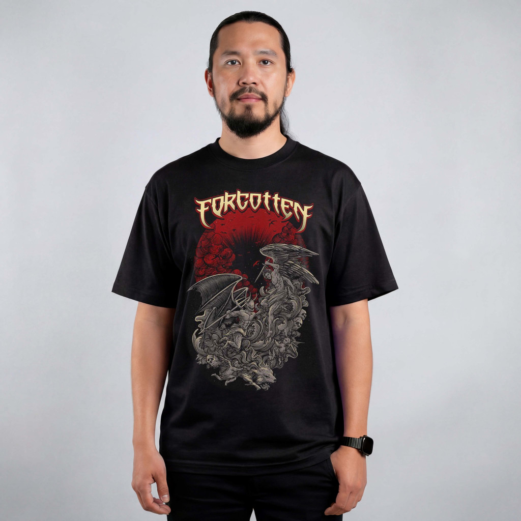 Kaos Casual- ORIGINAL T SHIRT FORGOTTEN PERANG DEMI SETAN