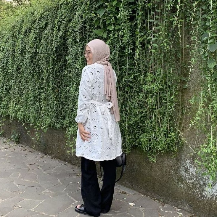 (READY) OUTER BORDIR // ATASAN BORDIR / TUNIC KATUN BOLONG /  TUNIK KATUN BORDIR // tunik raya // ou