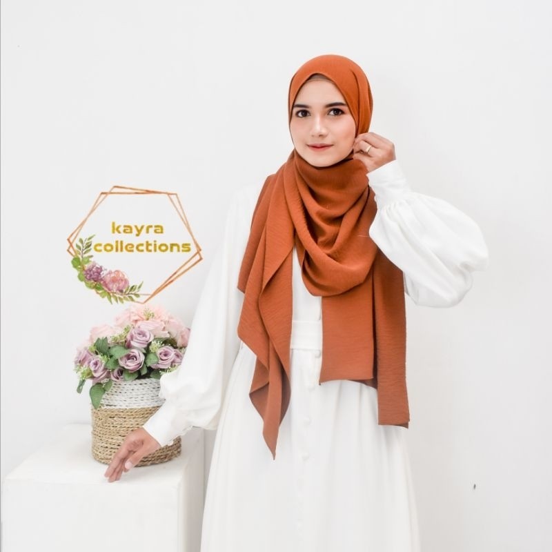 Pashmina Crinkle 200x75 Tebal Lembut