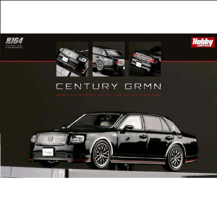 HOBBY JAPAN TOYOTA CENTURY GRMN BLACK DIECAST SKALA 64