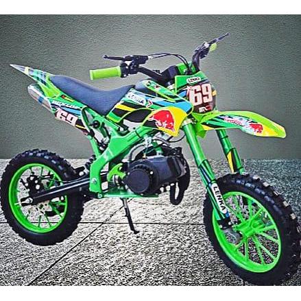 Motor Mini Trail Lenka MC 69 l Mini Trail Motor Anak - Hijau