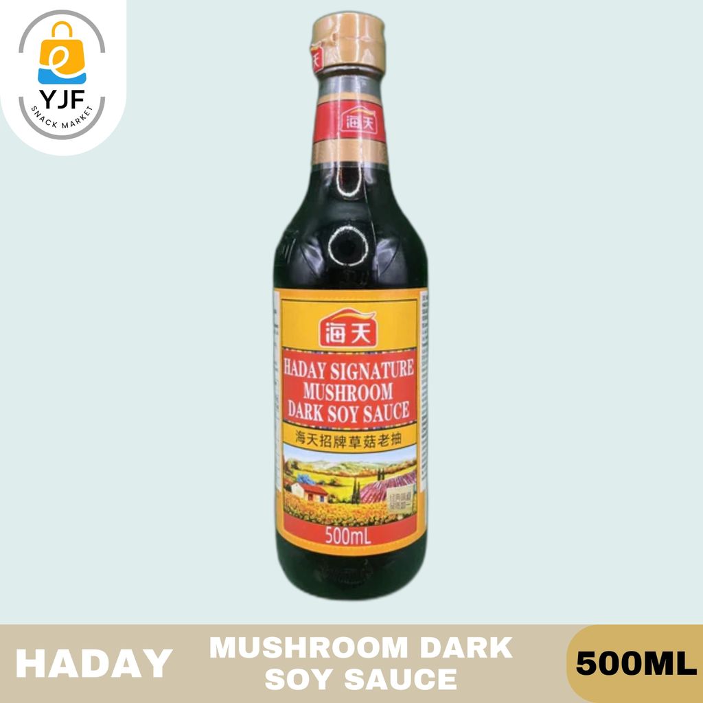 Haday Mushroom Dark Soy Sauce 500 ml / Kecap Jamur Hitam / Premium / Kecap Dark Mushroom / Soy Sauce