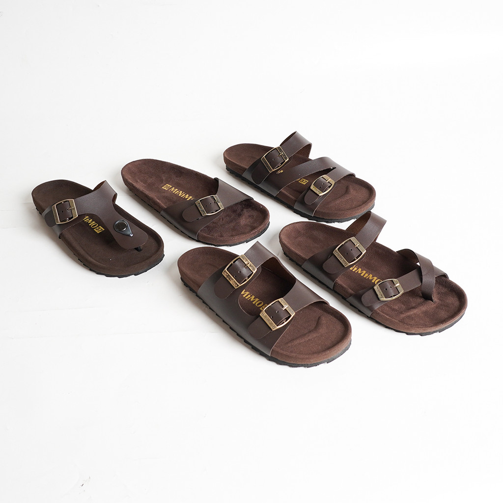 MIMOSABI Sandal Flat Wanita - Mahogany Series