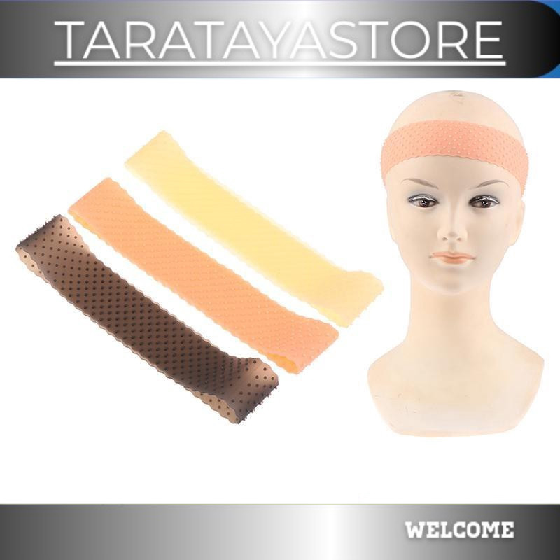 MURAHBARU KAWI karet wig silikon grip headband bandana penahan rambut palsu silicone hair band anti 