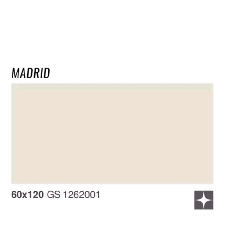 Granit Lantai Dan Dinding 60x120_80x80 Dan 60x60 Madrid Cream Polos Glazed Polish | Kilap Product Ga