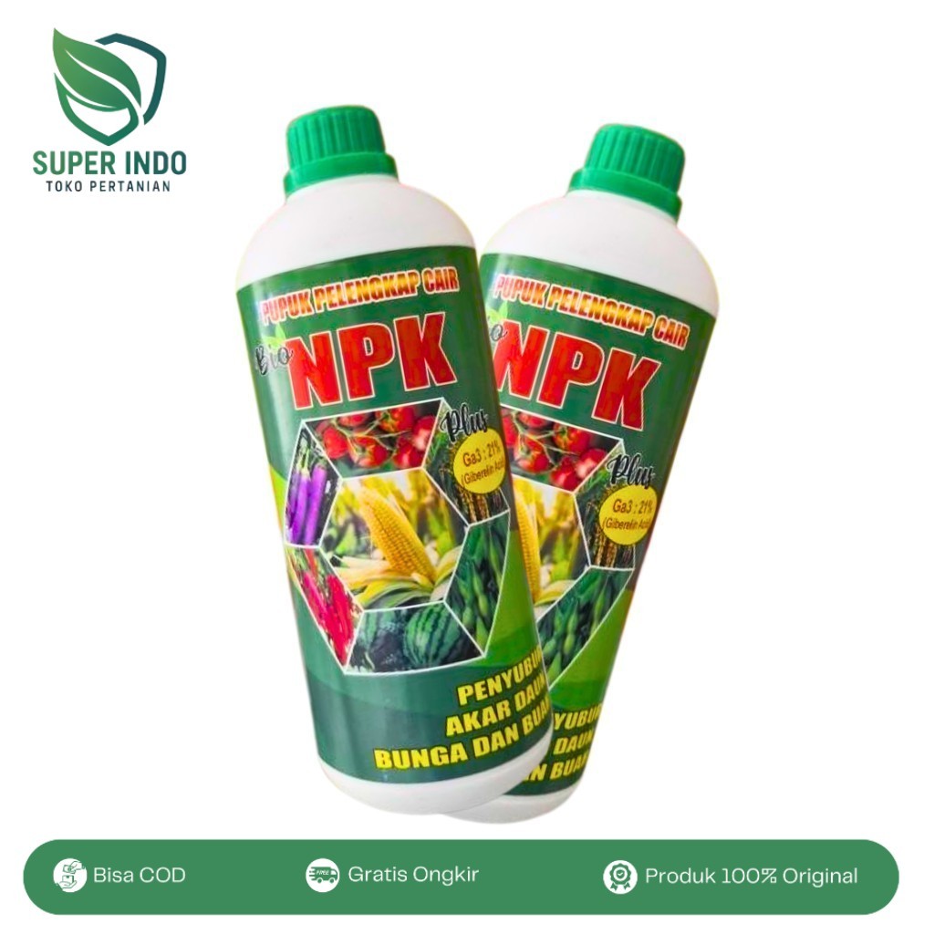 BIO NPK Plus 1 Liter Pupuk Cair Makro Mikro Berkualitas Untuk Pertanian