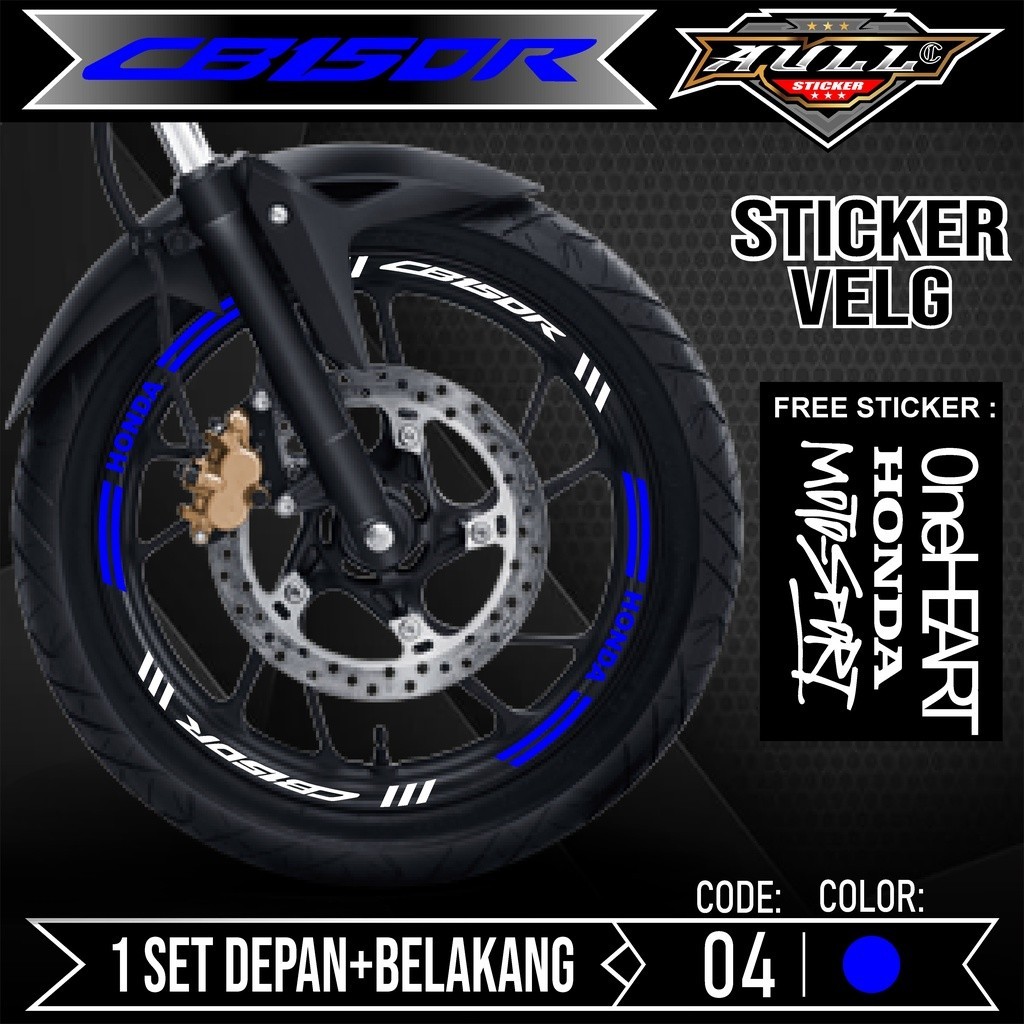 Cutting Sticker Velg CB 150R - Aksesoris Stiker Cutting Sticker List Velg Motor Honda CB 150R CB 150