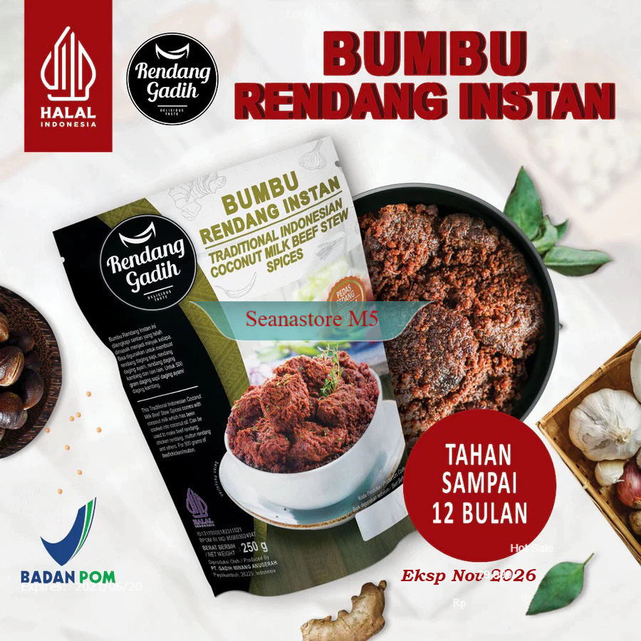 Seanastore M5 -  Bumbu Rendang Gadih Khas Minang Asli Padang Payakumbuh