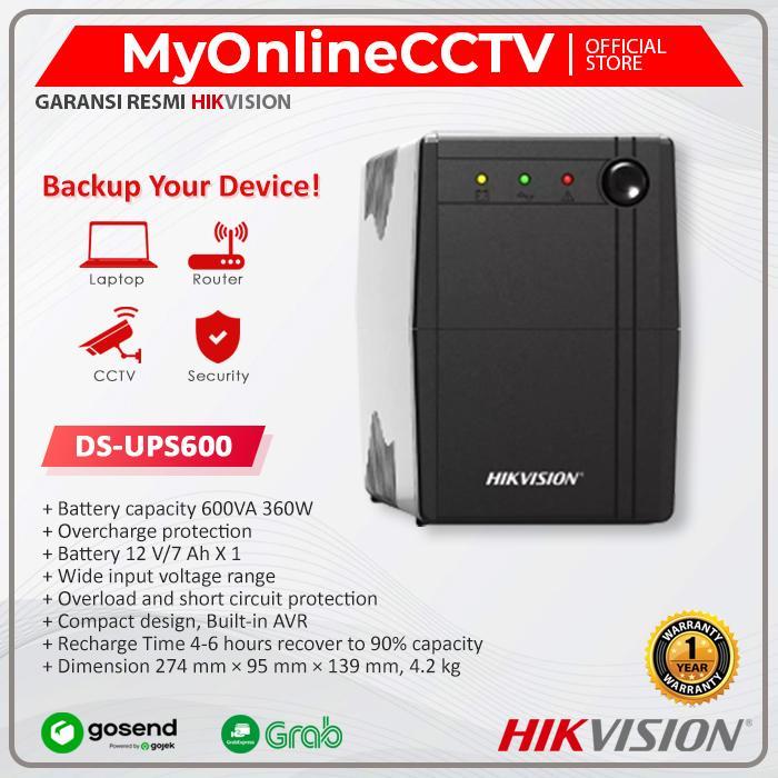 DS-UPS600 Hikvision 600V 360W Uninterruptie Power Supply UPS CCTV