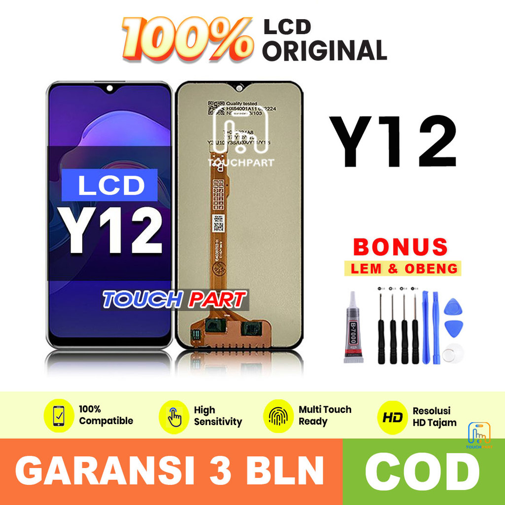 LCD VIVO Y12 FULLSET TOUCHSCREEN ORIGINAL