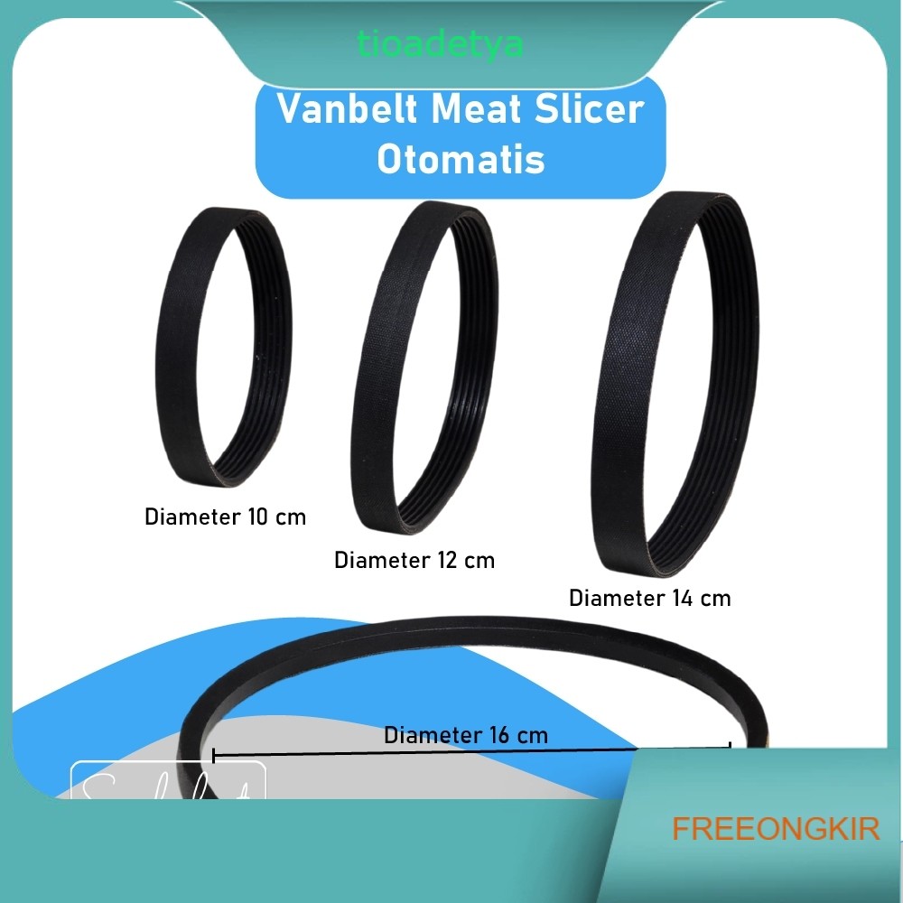 Sparepart Vanbelt Van Belt Meat Slicer Semi automatic Bostman Getra Wirastar Fomac