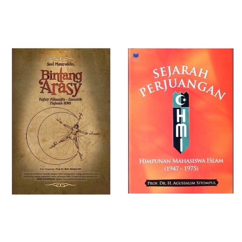 paket 2 buku HMI bintang arasy & sejarah perjuangan HMI