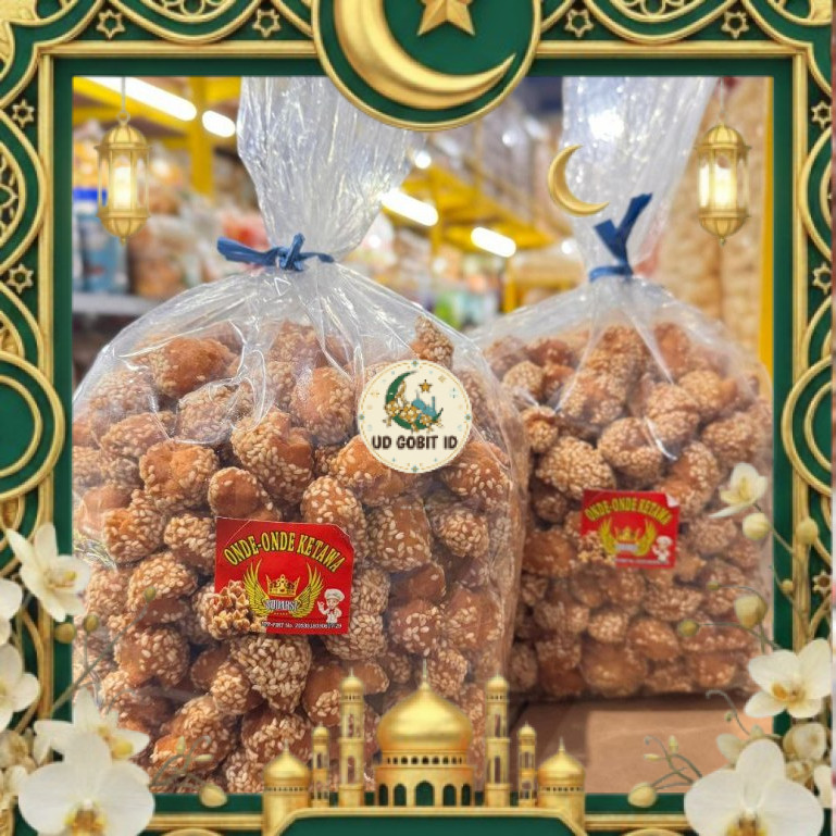 jajan lebaran onde onde mini ketawa renyah empuk camilan murah berkualitas