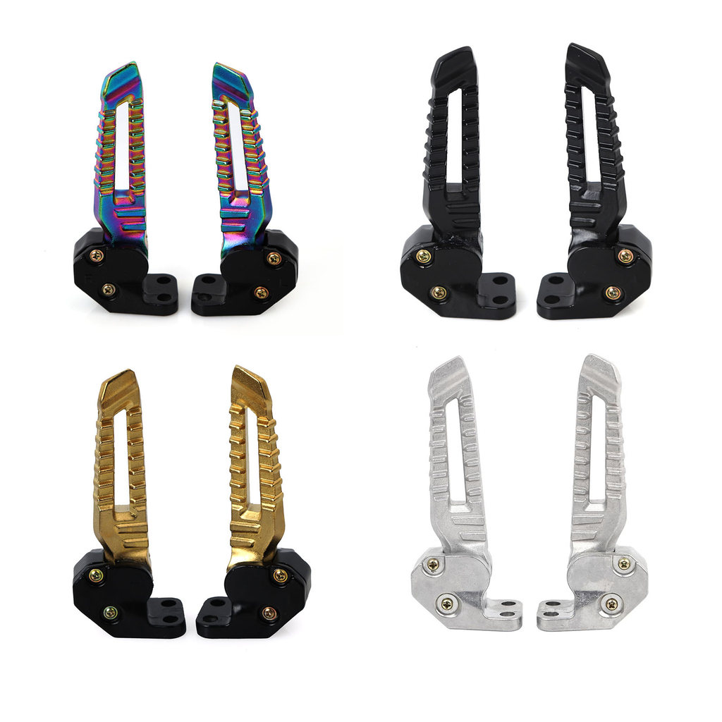 Pijakan Kaki Lipat Sepeda Motor dari Bahan Aluminium Alloy Kompatibel dengan Yamaha Zuma Bws 125cc 2