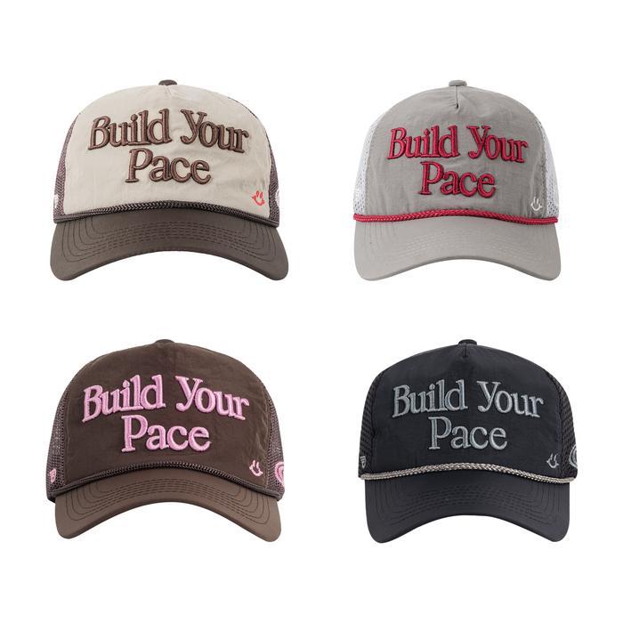 Gozeal | Trucker Hat Running - None | Topi Casual Bermotif | Pria Wanita Unisex - Maroon