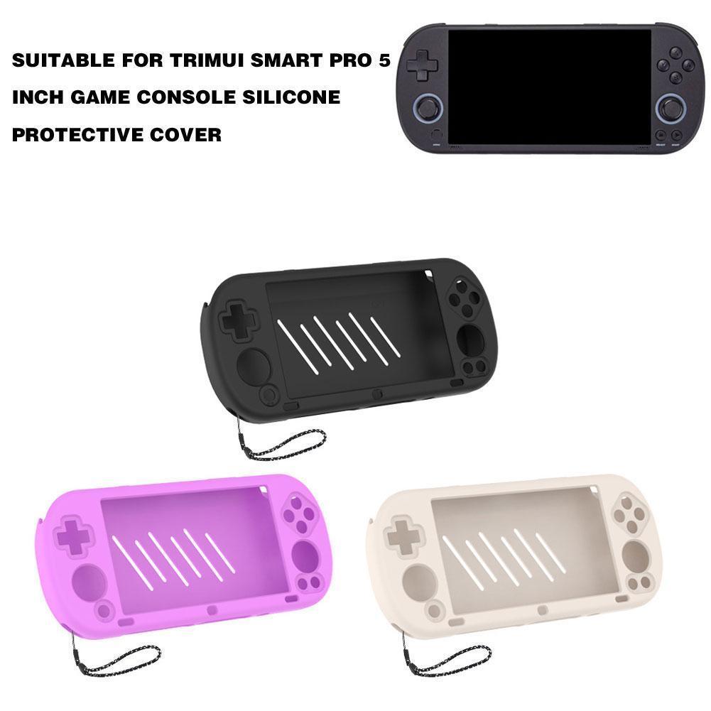 For Trimui Smart Pro Silicone Case 5 In Game Console Drop-proof Shockproof Protective Cover For Trim