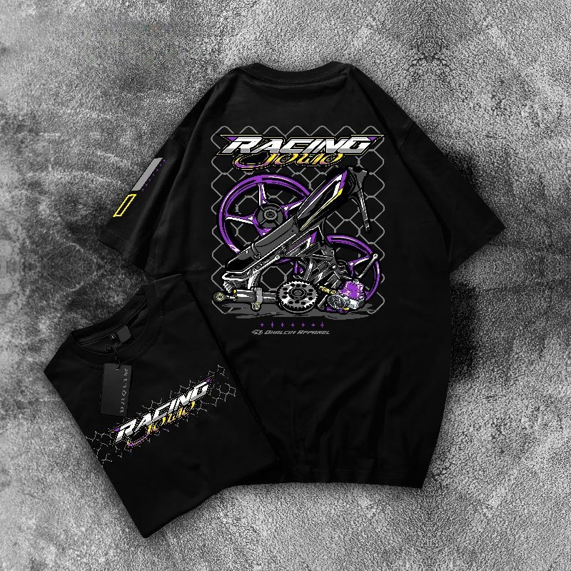 KAOS DISTRO RACING JOWO FUL FULL COTTON , KAOS RAVING JOWO
