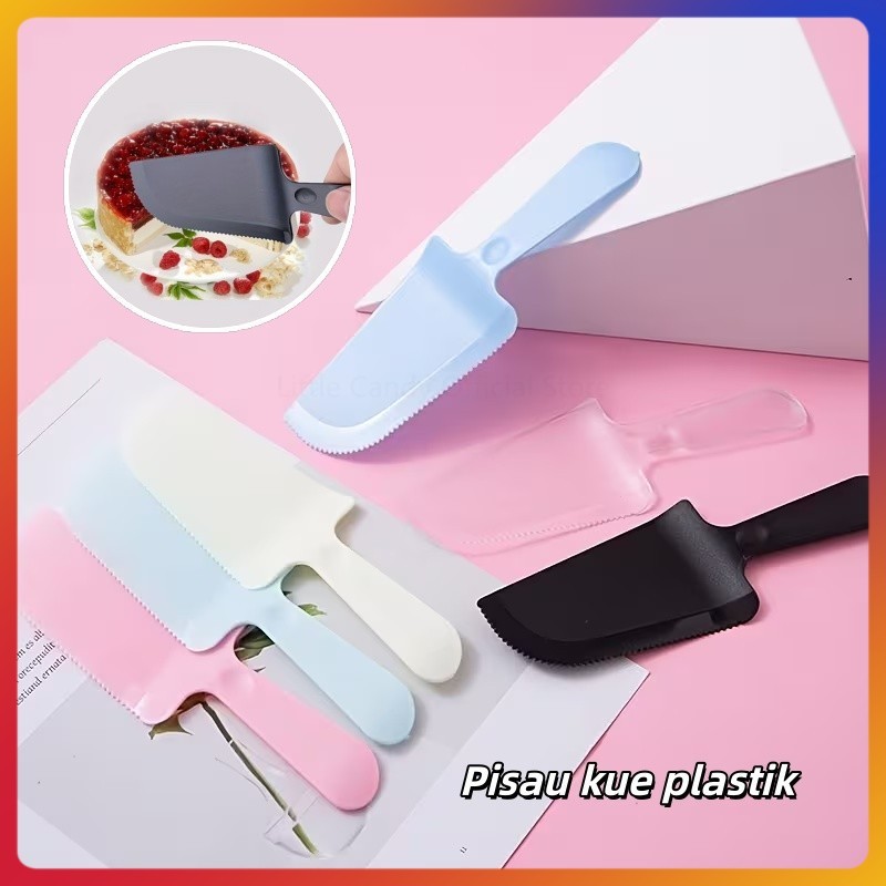 Pisau kue warna warni / Pisau kue plastik / Pisau kue ulang tahun plastik / Pisau roti