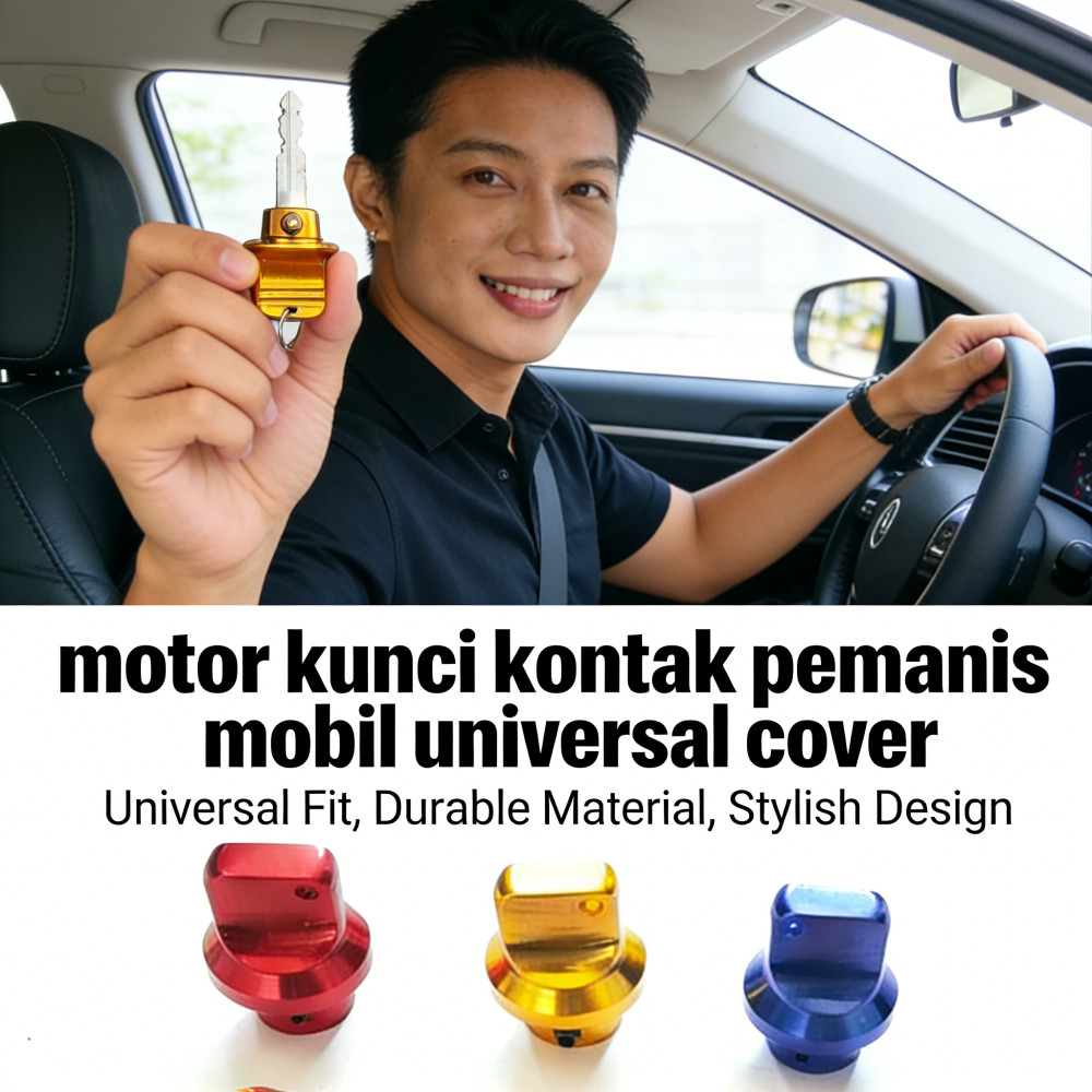 pemanis kunci mobil motor kontak cover kontak universal
