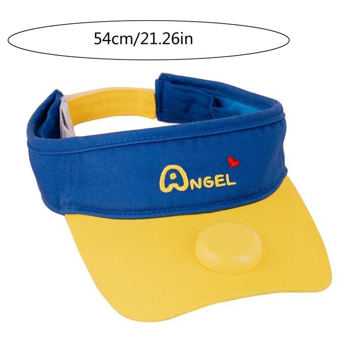 Topi Visor Anak Unisex Dengan 3 Kipas Angin Untuk Musim Panas