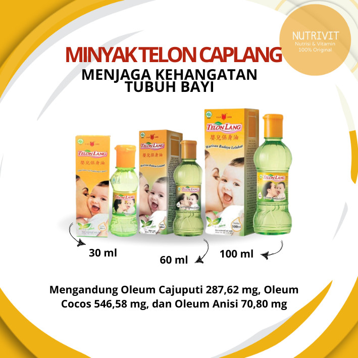 Minyak Telon CapLang Meredakan Kembung Bayi Telon Lang