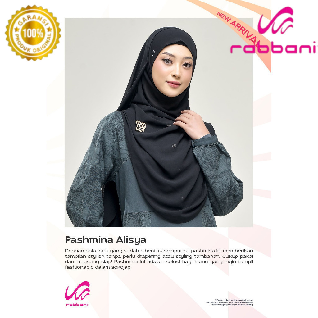 Rabbani ori - Pashmina Alisya | Pashmina | Jilbab | Hijab | Kerudung Rabbani | Rabbani [Ori Rabbani]
