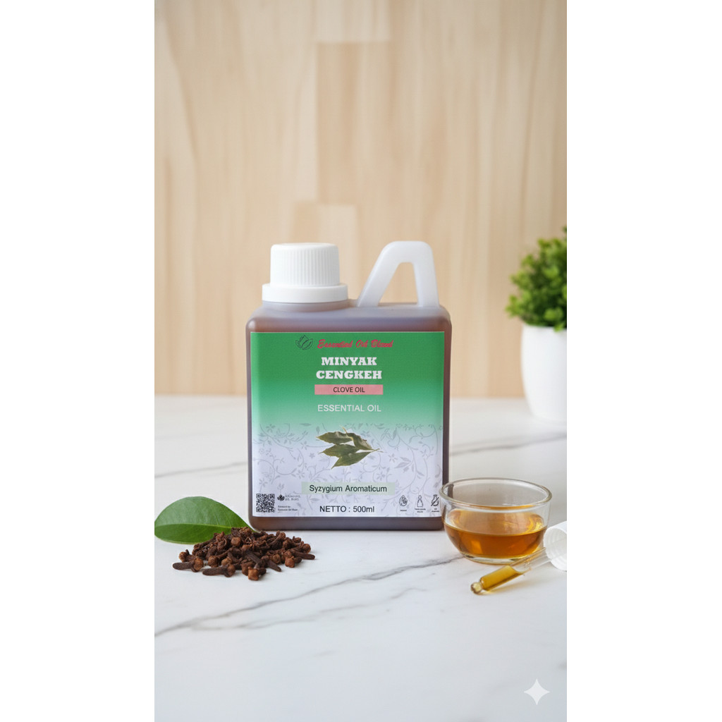 500ml Minyak Cengkeh Essential Oil - Minyak Esensial Clove Bud Aromaterapi