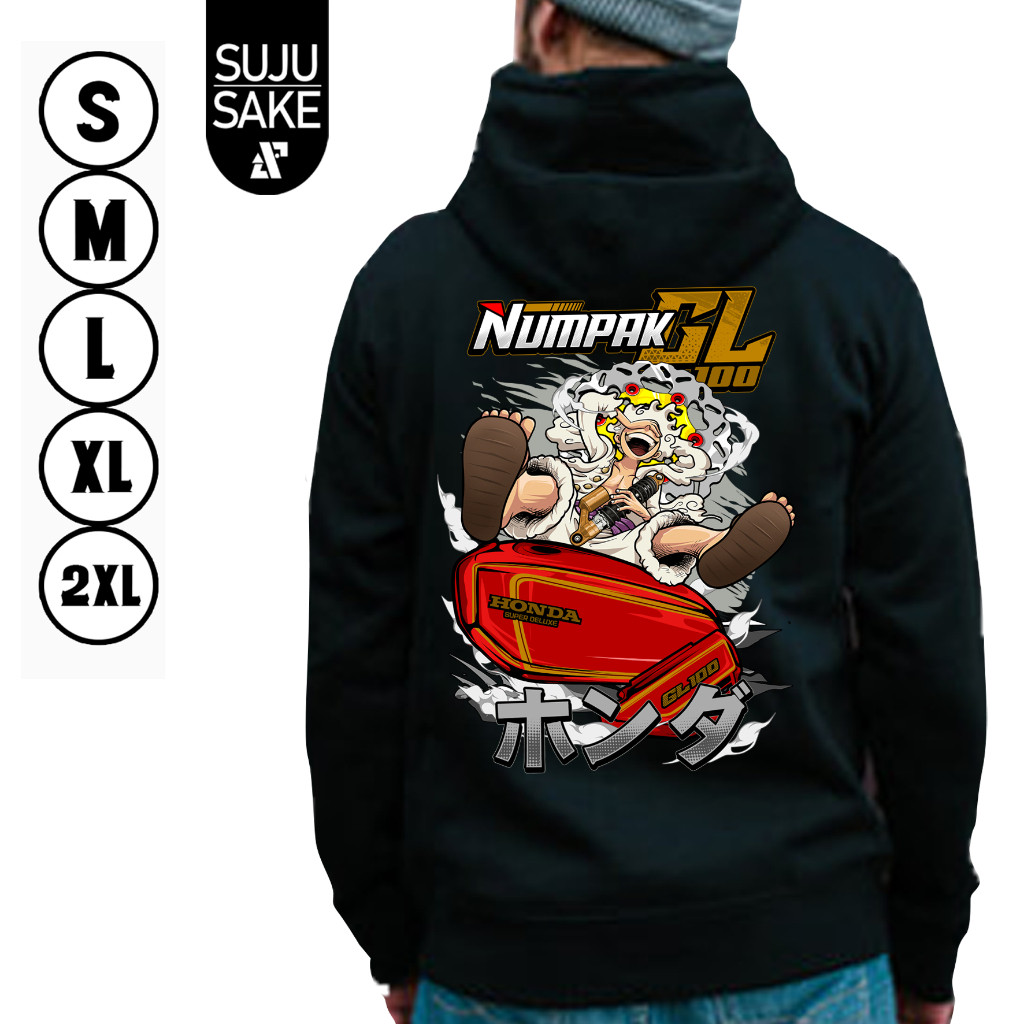 Sujusake Industries Jaket Hoodie Hodi Hode Hudi Hodi Sweater Jemper Atasan Komunitas Club Motor Hond
