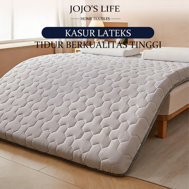 Kasur Lipat Latex Spring, Ukuran 160x200 / 180x200cm, Tebal & Lembut, Kasur Lantai, Cocok untuk Maha