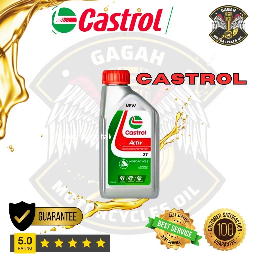 TERLARIS Oli Samping Castrol 2T Low Smoke 700ml Asli