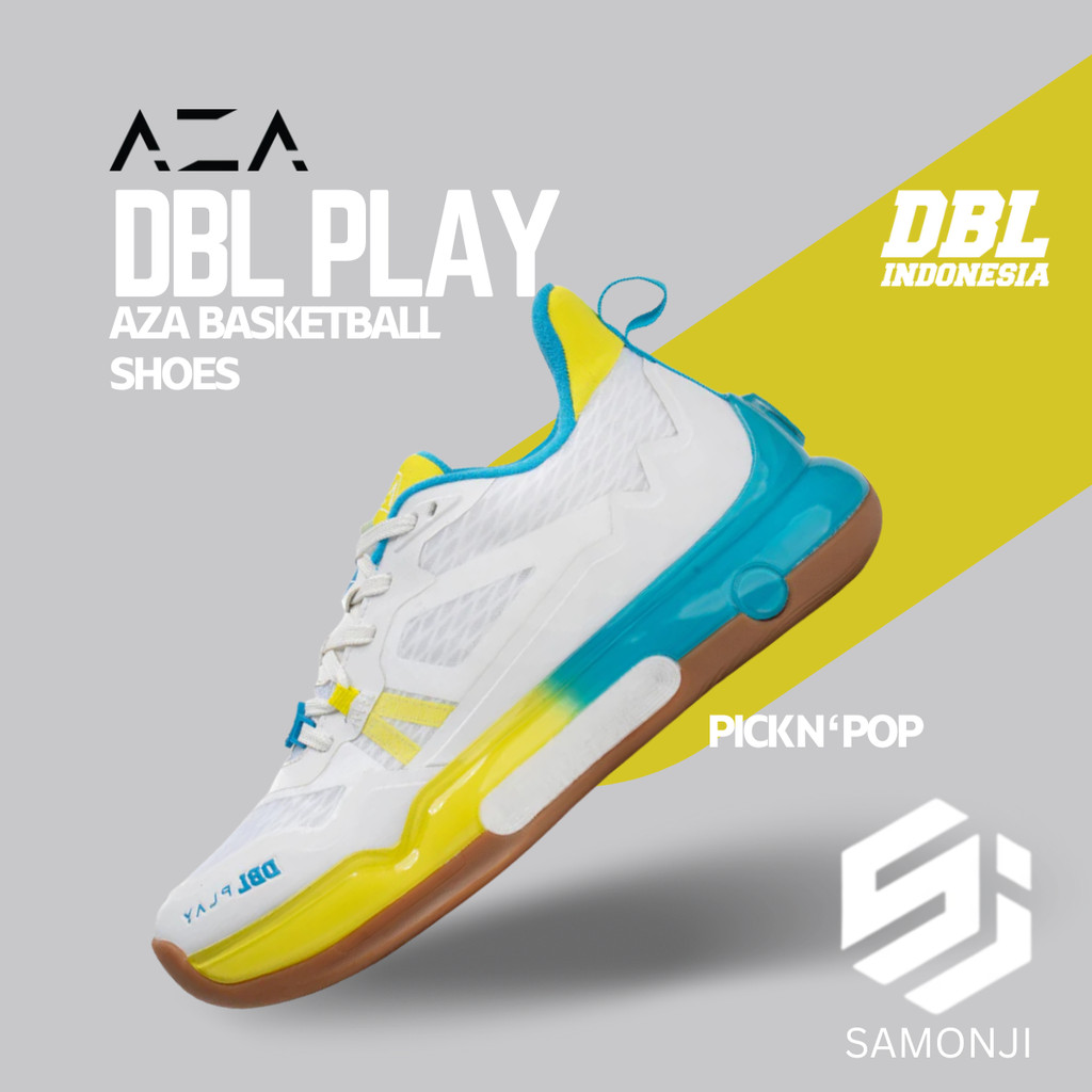 DBL AZA DBL PLAY SEPATU BASKET UNISEX SEPATU OLAHRAGA SAMONJI
