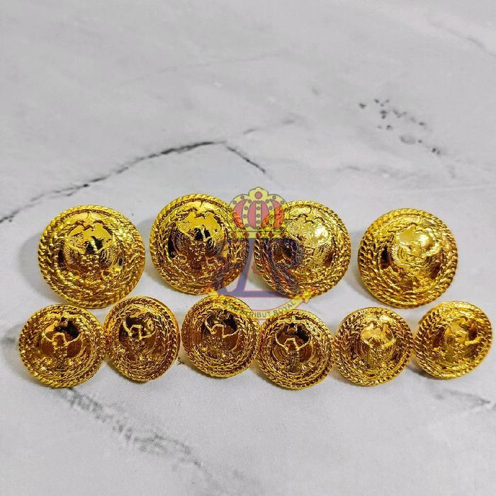 KANCING PDU KEMENIMIPAS 1 SET / BROS KANCING PDU IMIPAS Kuning