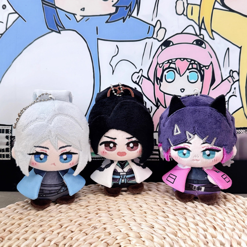10cm New Game Keyain Cosplay Backpack Decor Toys Plush Doll VALORANT Clove Sage Jett VALORAN Cotton 