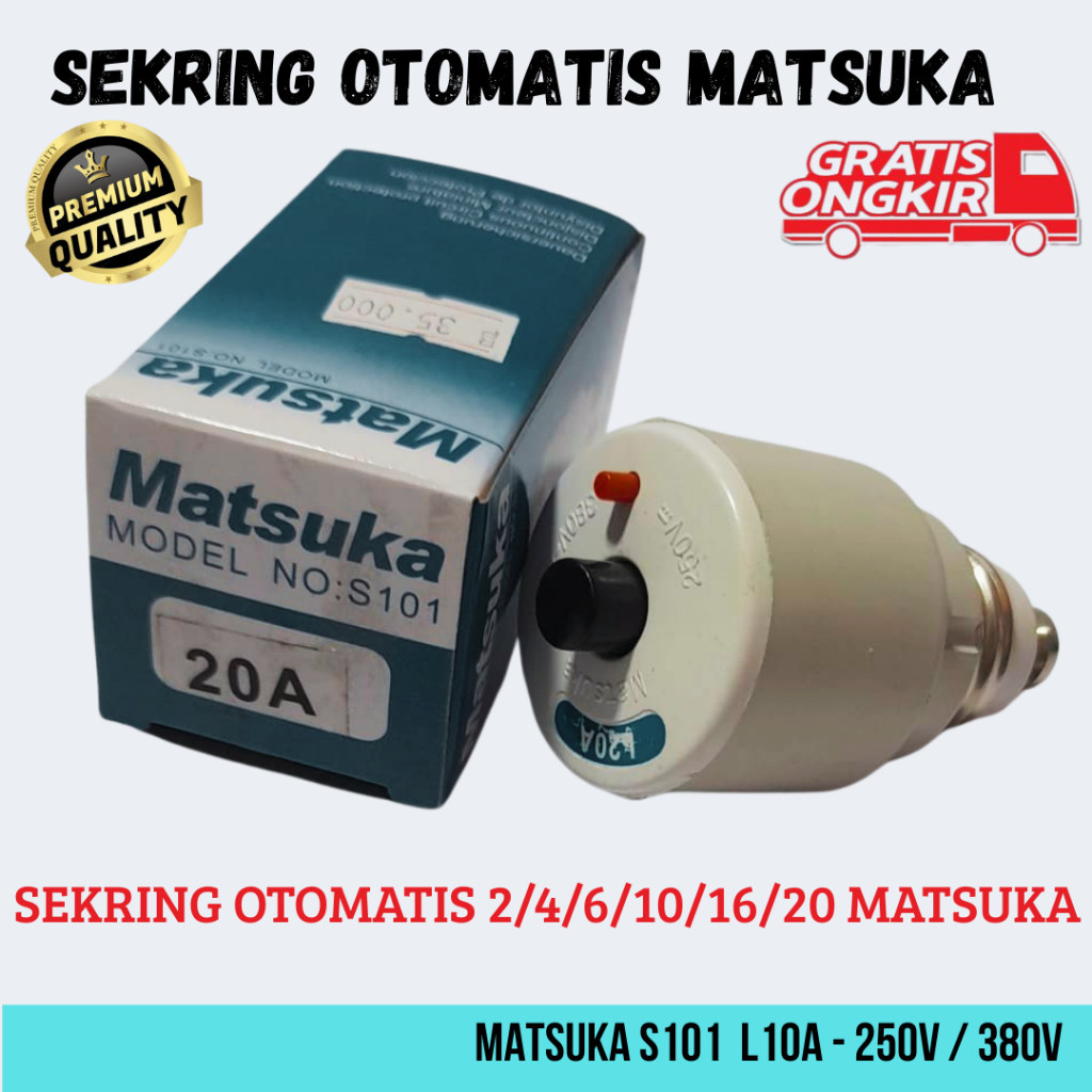 Matsuka Sekring Otomatis 20A  Ampere
