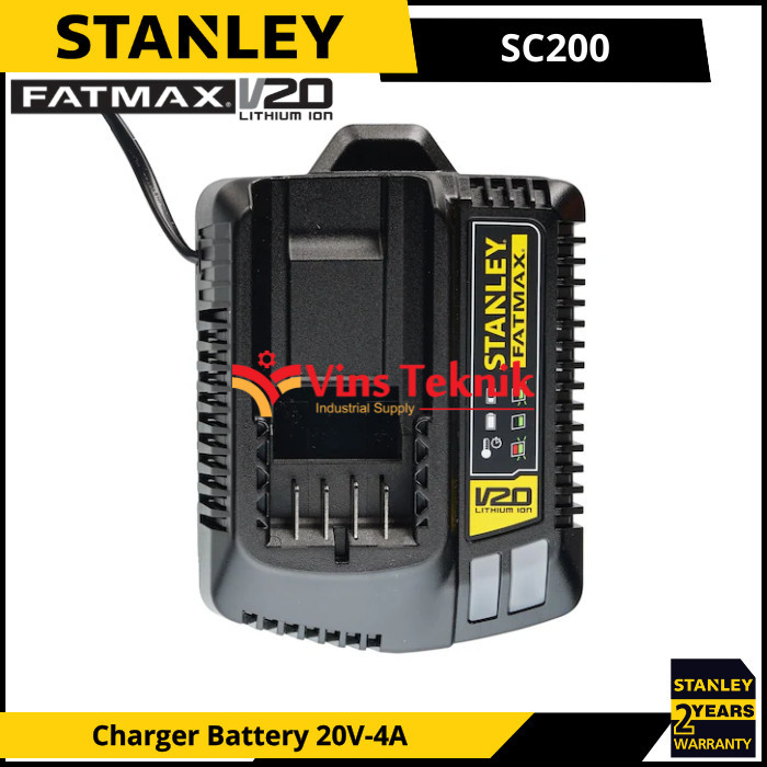 STANLEY SC200 Pengisi Daya Baterai Charger Battery Cordless 20V Fatmax SC 200