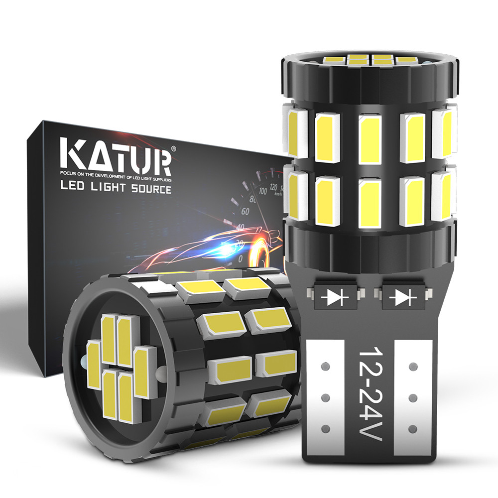 Katur 2x T10 Auto Led Trunk Lamp LED Canbus W5W 194 Interior Car Lights for Honda Civic Accord CRV H