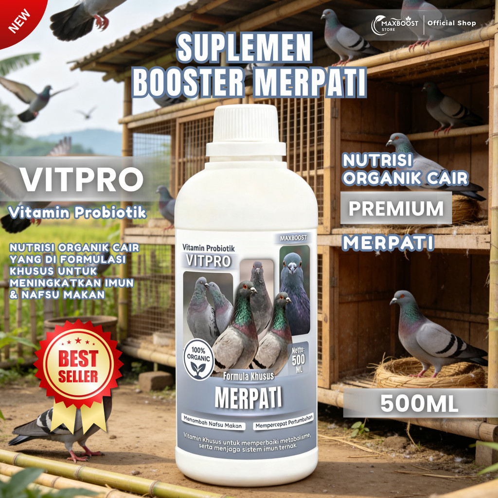 VITPRO Vitamin Burung merpati Agar Cepat Bertelur Obat Betina Anti Macet Nelur Untuk Ternak Breeding