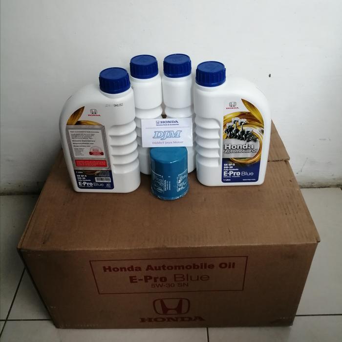 paket ganti oli mesin mobil honda Epro blue honda E pro blue + Filter PASS