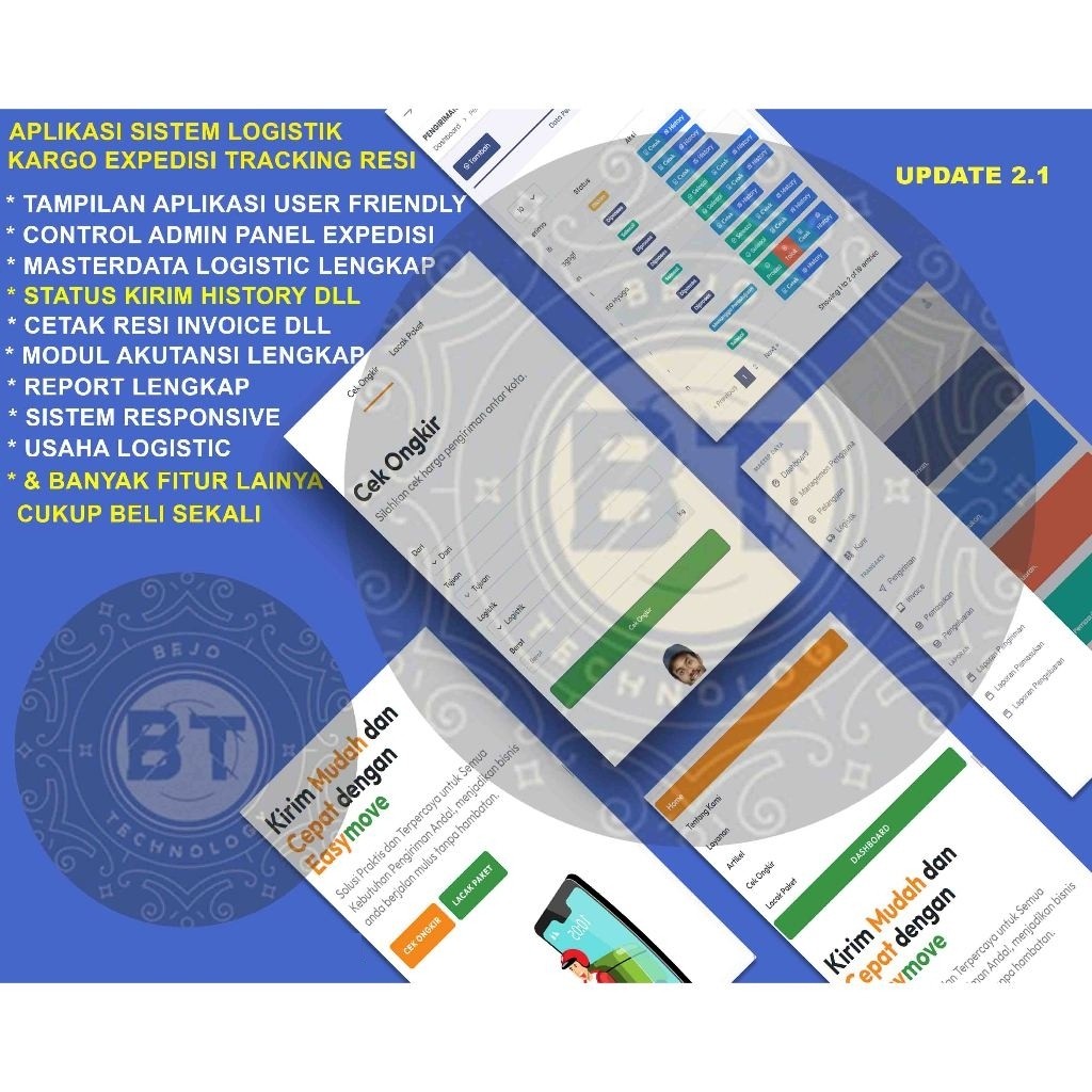 APLIKASI WEB SOURCE CODE LOGISTIK KARGO EXPEDISI TRACKING CETAK RESI LENGKAP SIAP PAKAI