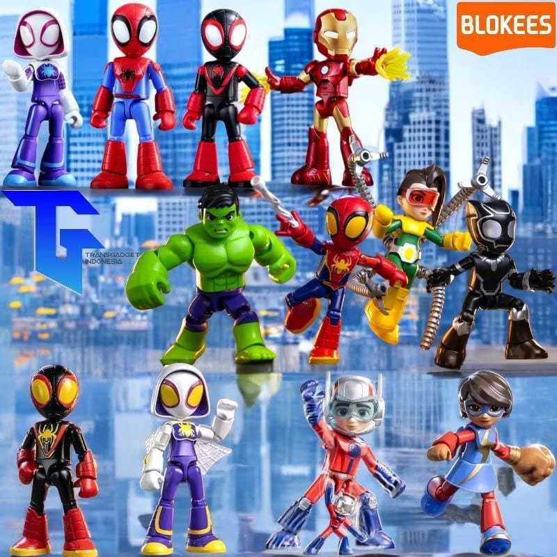 BLOKEES MARVEL SPIDEY AND HIS AMAZING FRIENDS MODEL KITS - AMAZING LEVEL 02 ACTION FIGURE SPIDER SUI