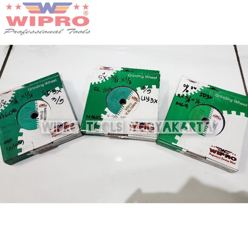 Wipro Batu Gerinda Duduk 5 Inch / Batu Gerinda Asah / Grinding Wheel 5"×5/8×1/2