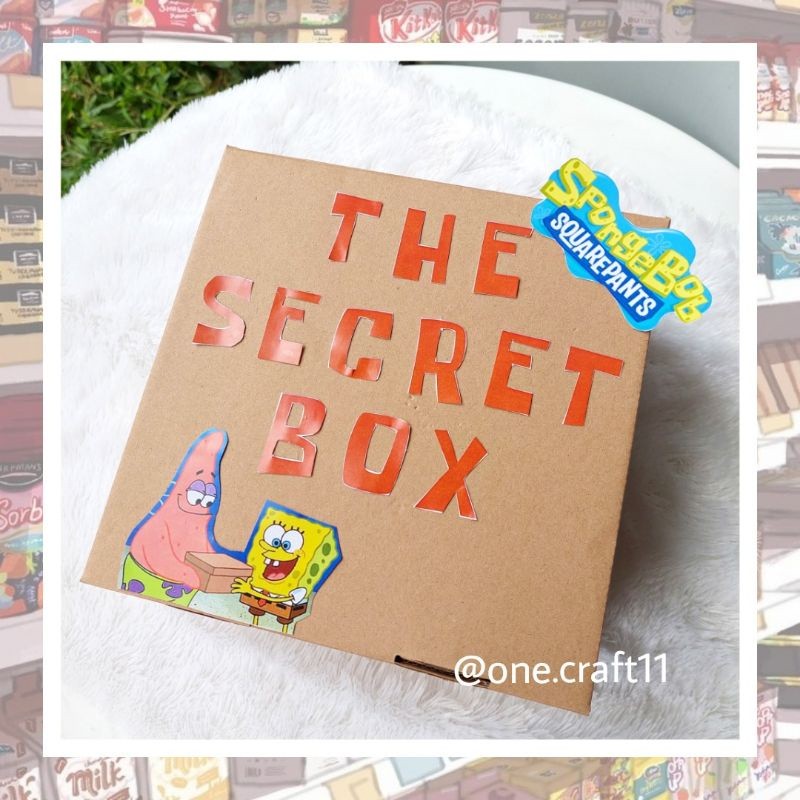 Promo Murah THE SECRET BOX SPONGEBOB SQUAREPANTS | Snack Box | Snack Hampers | Kado Wisuda | Kado Ul
