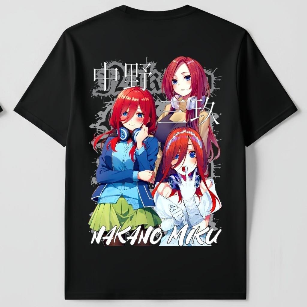 Hiruma Store | Kaos Nakano Miku Distro anime Gotoubun No Hanayome