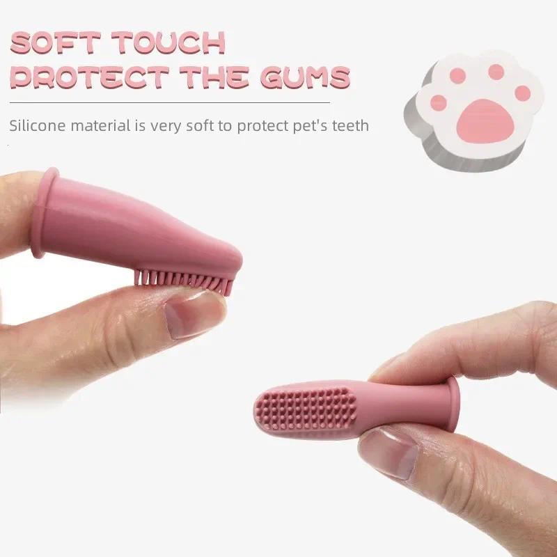 Ultra Soft Silicone Toothbrush Cover Dog Cat Dental Care Cleaning Finger Toothbrush Clean Tool Dog T