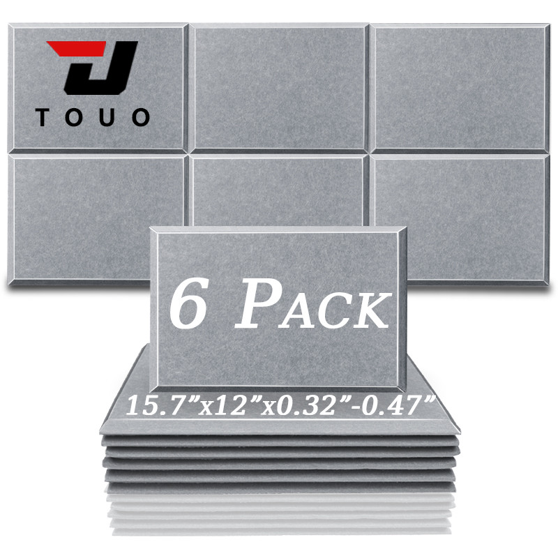 TOUO Soundproofing Acoustic Panel 6 Pcs Decor Acoustic Absorption Panel Home Stuo Acoustic ulation S