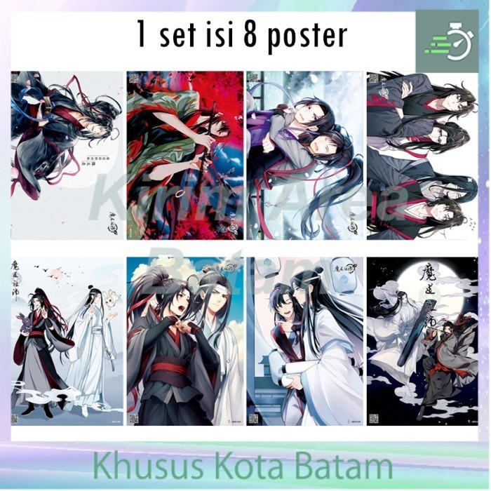 Size A3 8 lembar poster mo dao zu shi