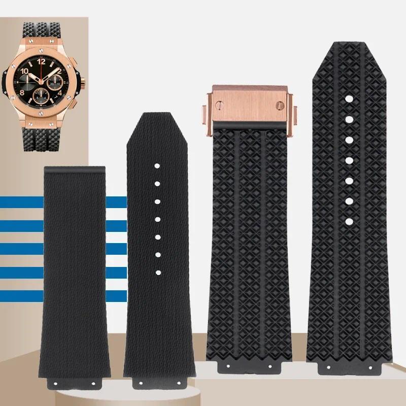 Watband for HUBLOT BIG BANG Silicone 26*19mm Waterproof Men's Wat Strap ain Wat Accessories Rubber B
