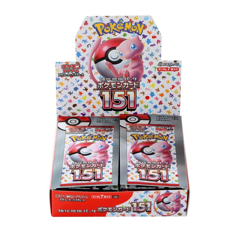 140pcs/Box Anime Pokemon Japan Version TCG Scarlet Violet 151 Classics Expansion Booster Box Pokemon