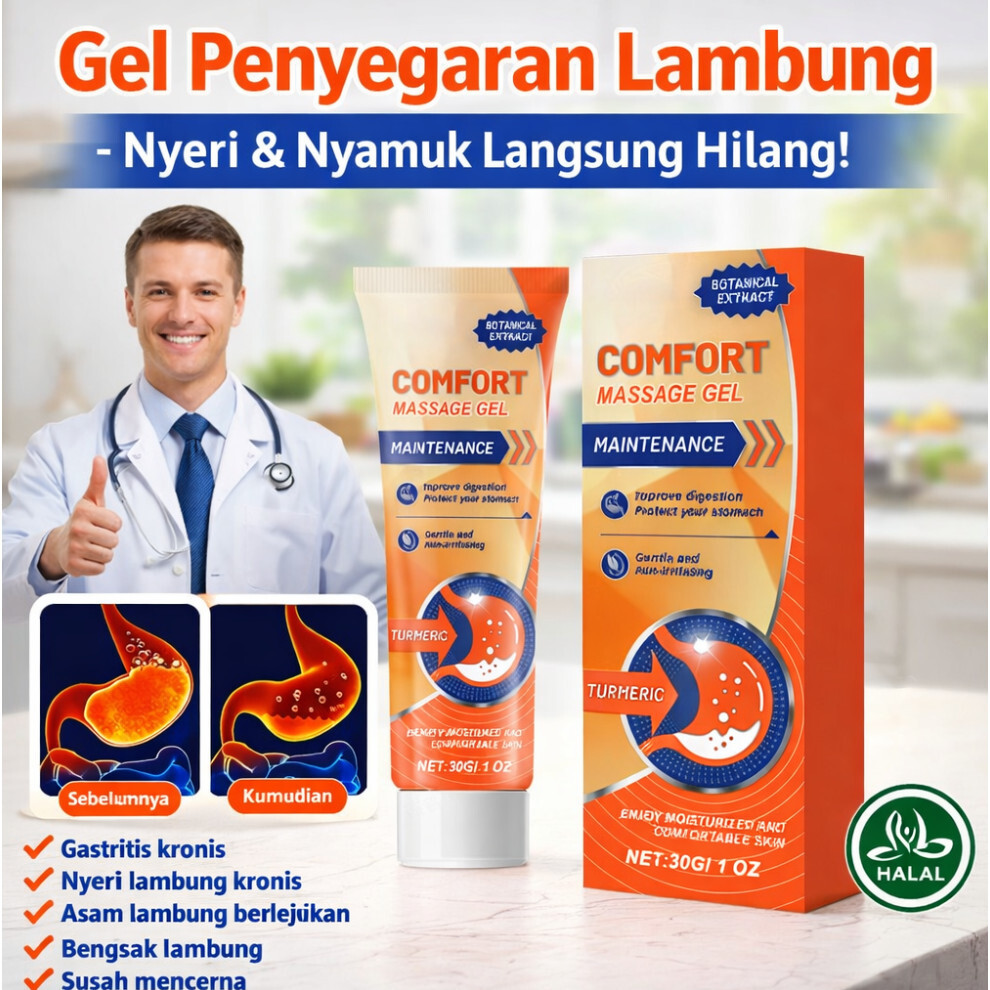 COD[Ekstrak Herbal Alami]Gel Pijat Perut Nyaman/Comfort Massage Cream Gel gastrointestinal, membersi